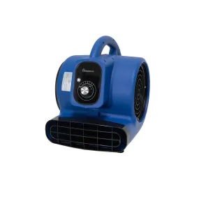 1000 CFM 1/4 HP Stackable High Velocity Air Mover - Blue