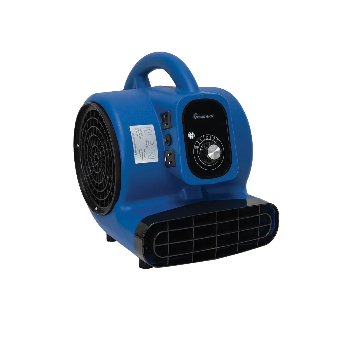 1000 CFM 1/4 HP Stackable High Velocity Air Mover - Blue