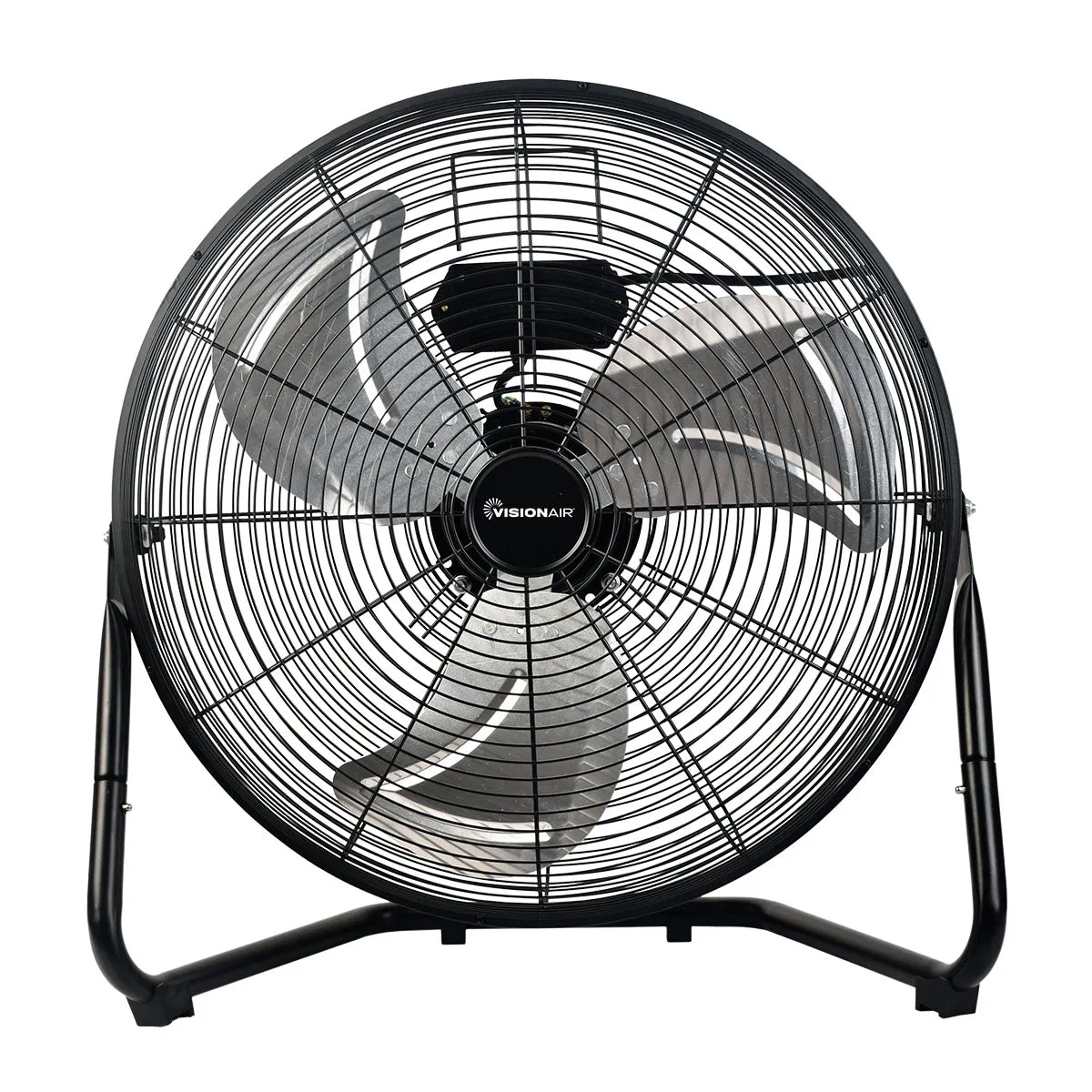 20-inch High Velocity Floor Fan with Aluminum Oil Bearing Motor - Black