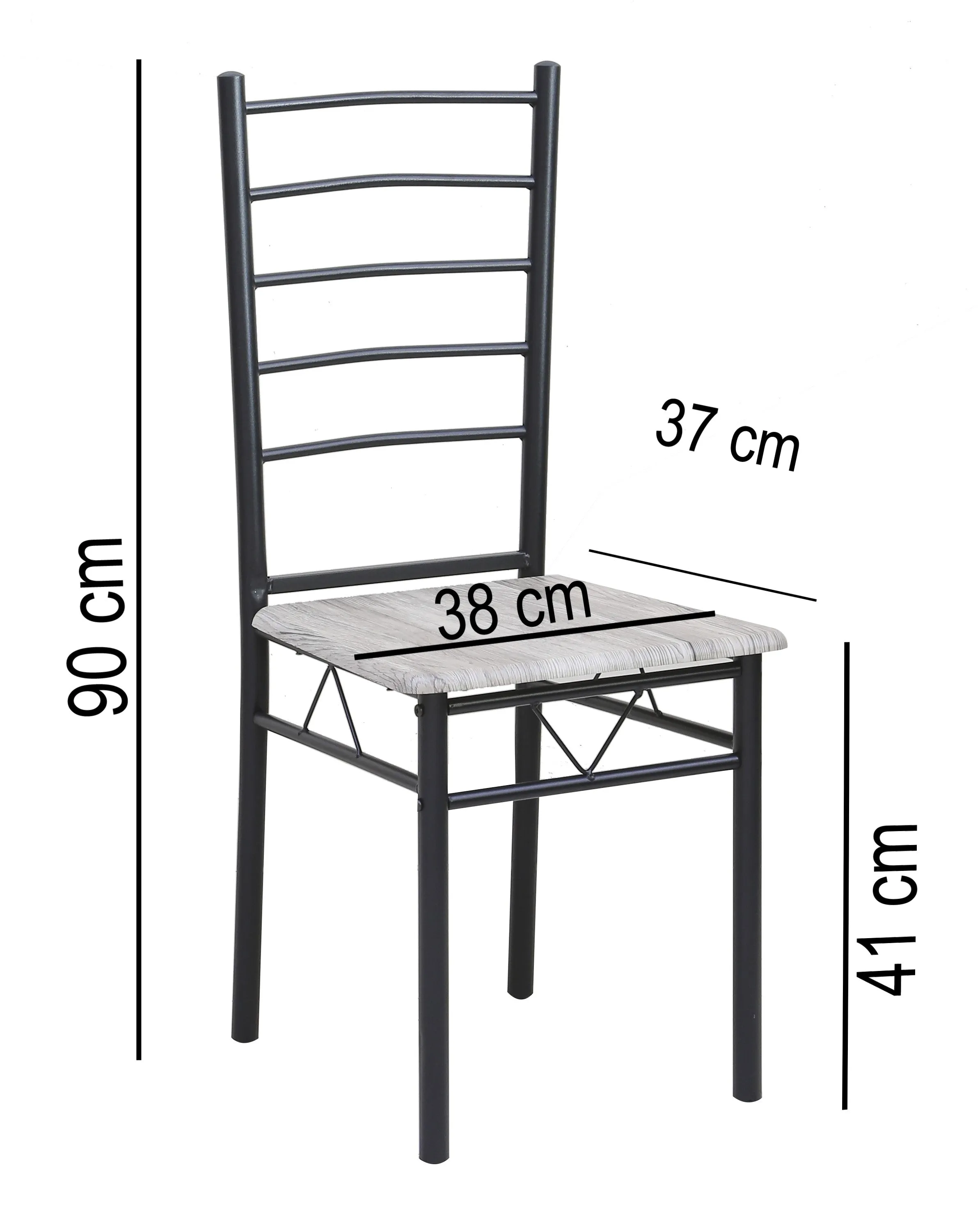 Aft Wooden Steel Metal Dining Table Chairs Set Modern Dining Room and Kitchen Aft-B602-09-1 2