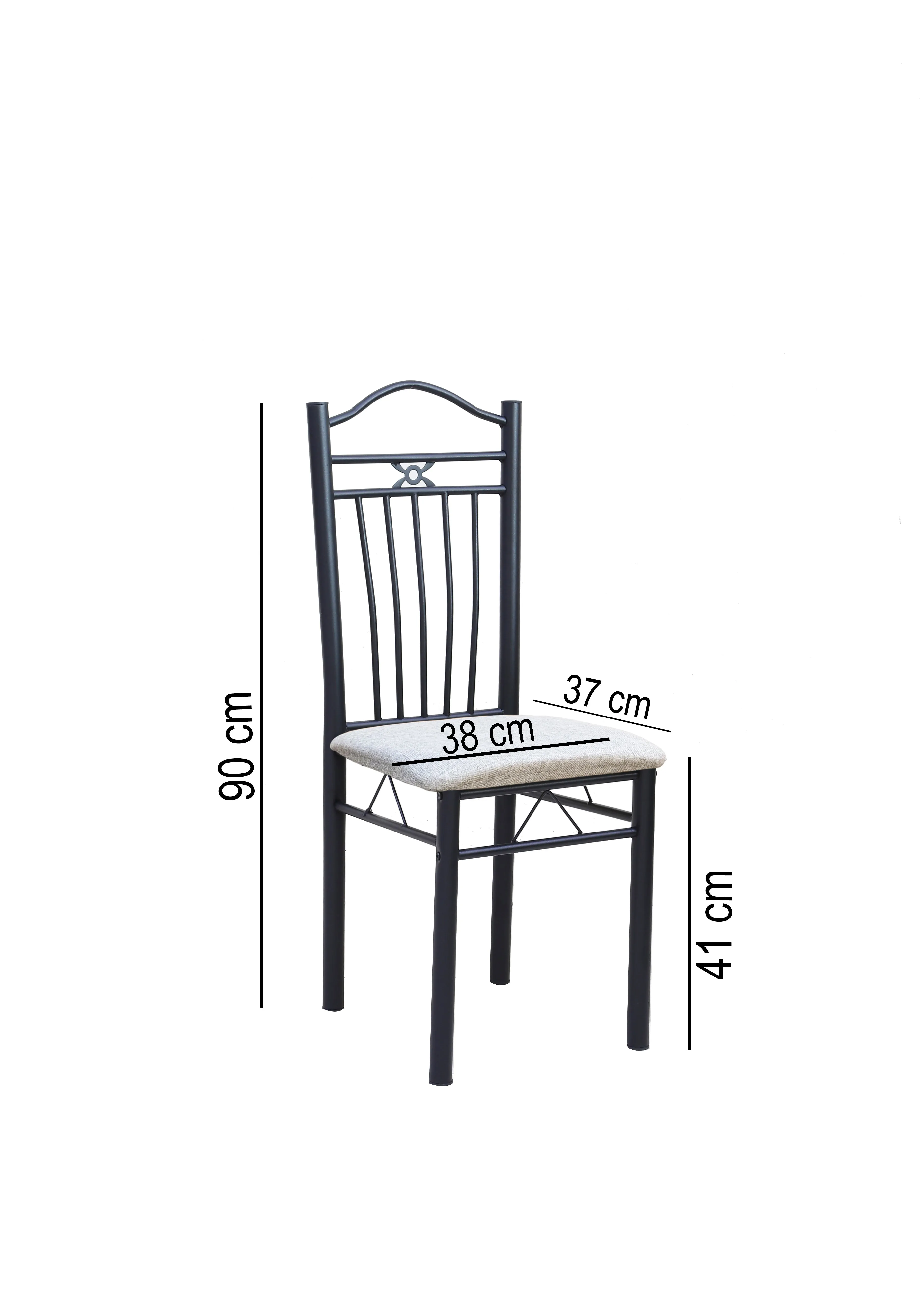 Aft Wooden Steel Metal Dining Table Chairs Set Modern Dining Room and Kitchen AFT1406F-14 1 6