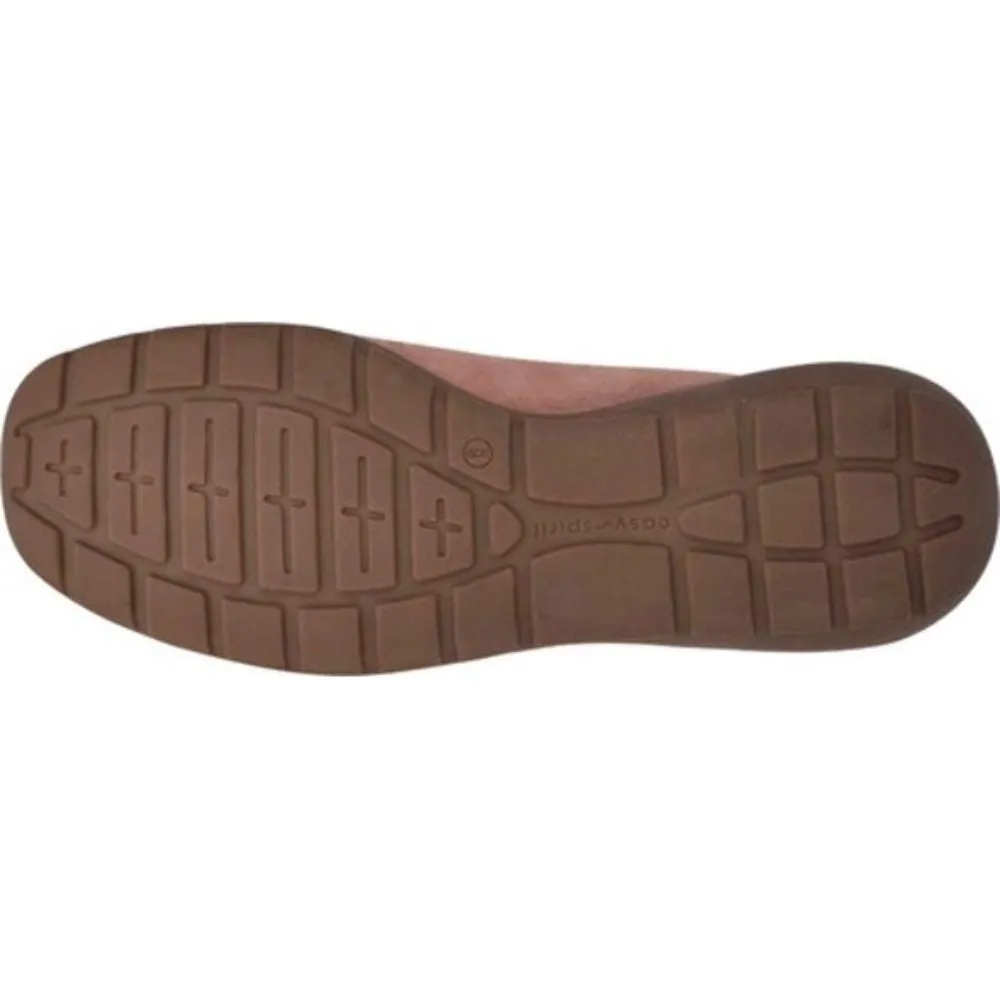 Avienta Light Pink Suede Easy Spirit Loafer Flats