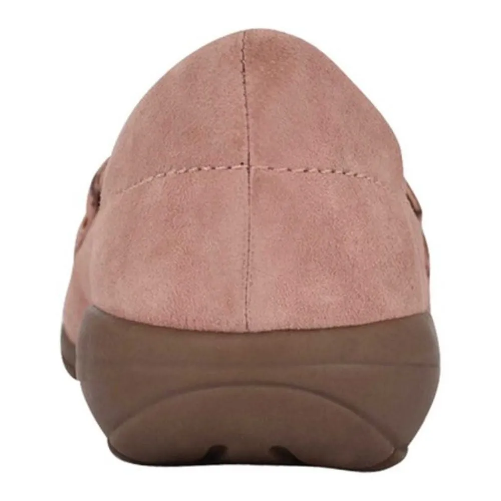 Avienta Light Pink Suede Easy Spirit Loafer Flats