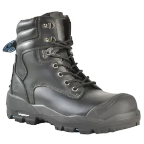 Bata Longreach Ultra Black Lace Up Steel Cap Safety Boot With Scuff Cap (804-66010) (Pre Order)