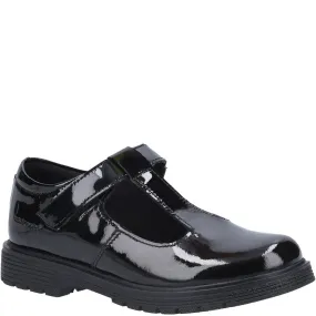 Black XL Gracie Senior Patent School Shoes
