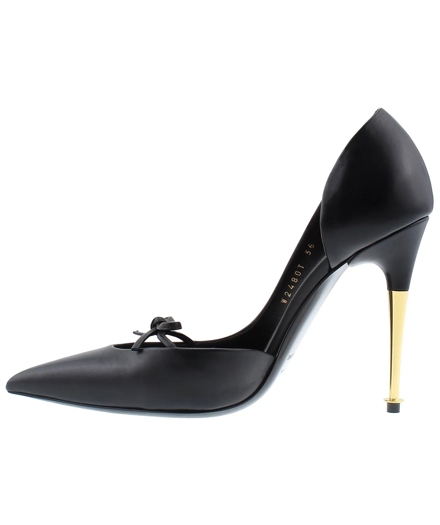 Bow D'Orsay Leather Pumps