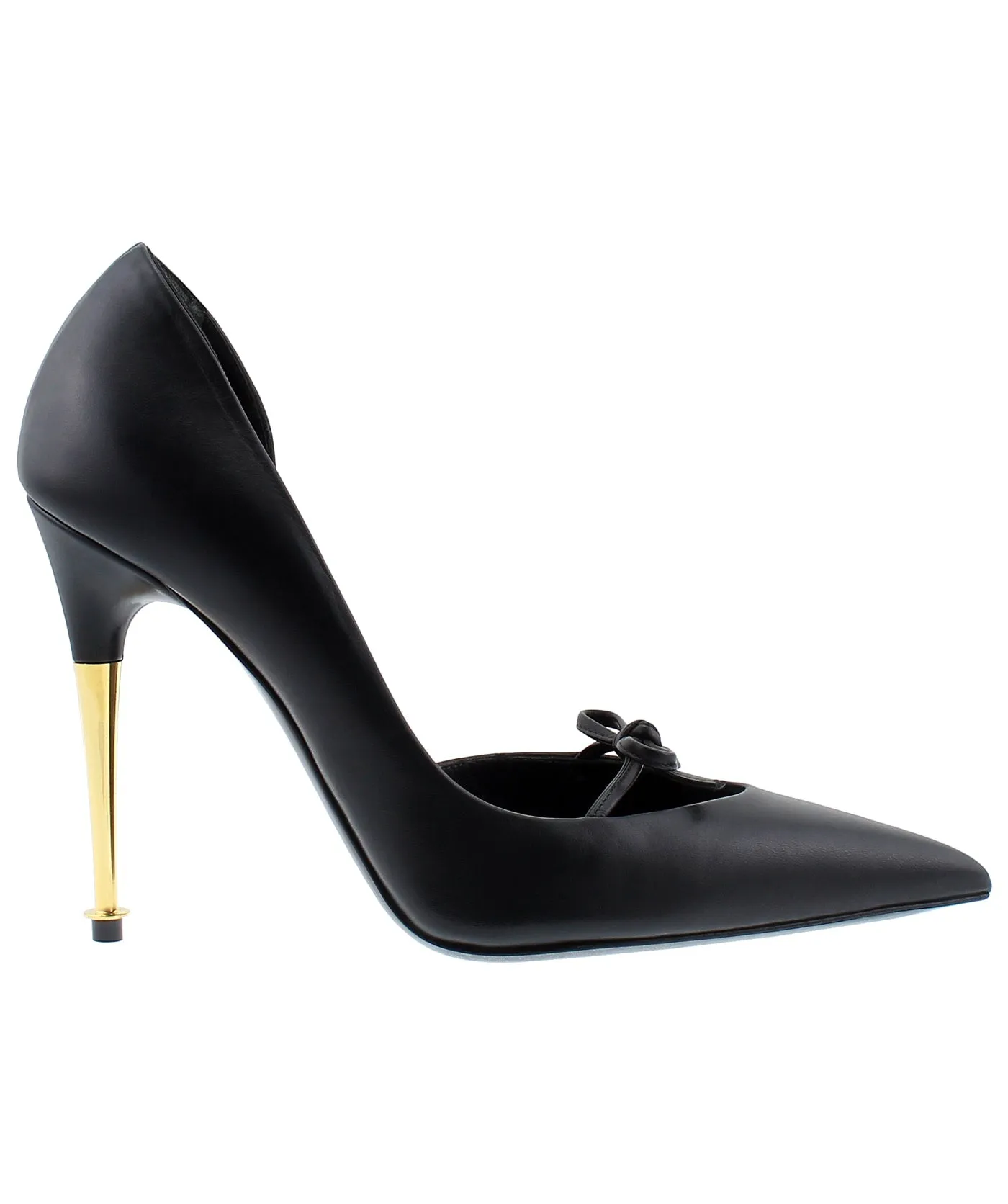 Bow D'Orsay Leather Pumps
