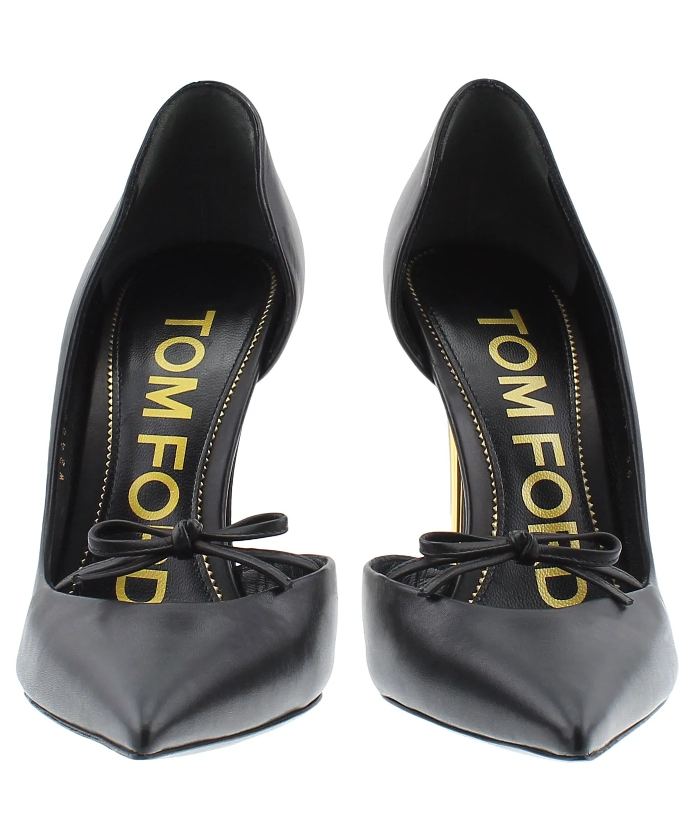 Bow D'Orsay Leather Pumps