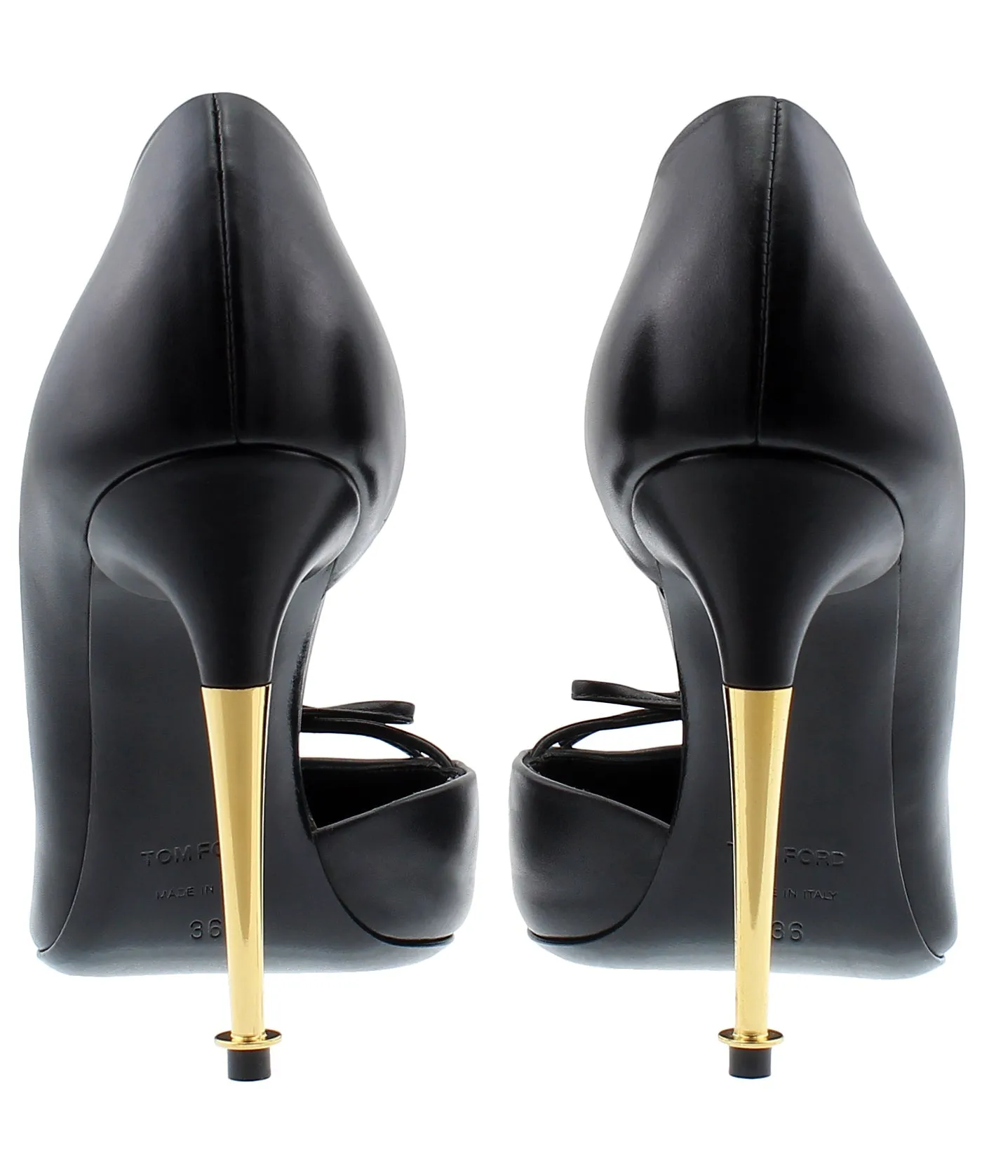 Bow D'Orsay Leather Pumps