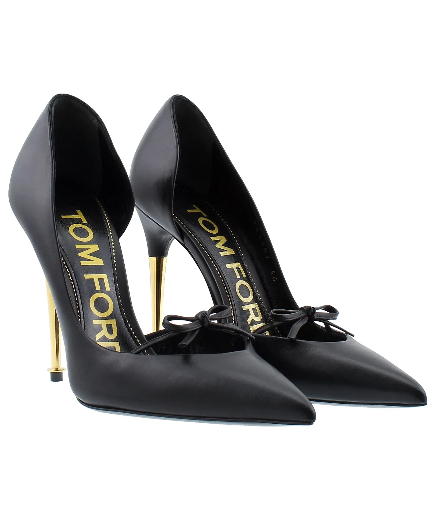 Bow D'Orsay Leather Pumps