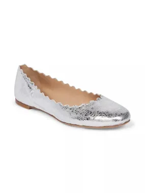 CHLOÉ LAUREN METALLIC BALLET FLATS