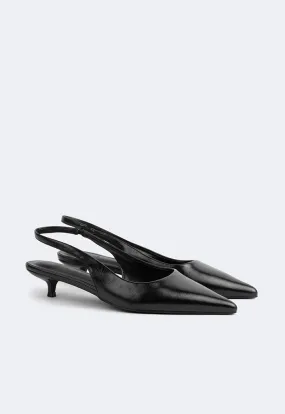 Choice Solid Pointed Toe Heels Black