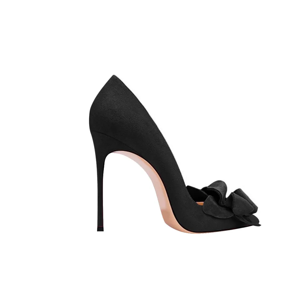 CIURE Flower Embellished Mid Heel Pumps - 8cm
