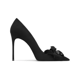 CIURE Flower Embellished Mid Heel Pumps - 8cm