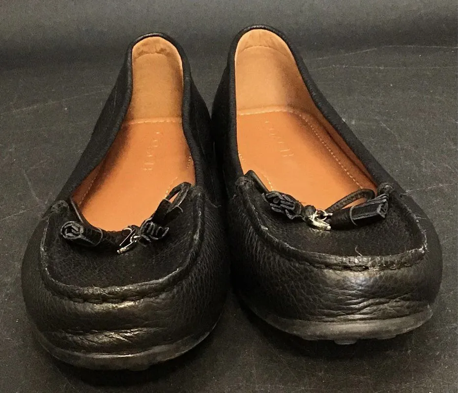 Coach Women's Black Loafer Flat - Size 10B