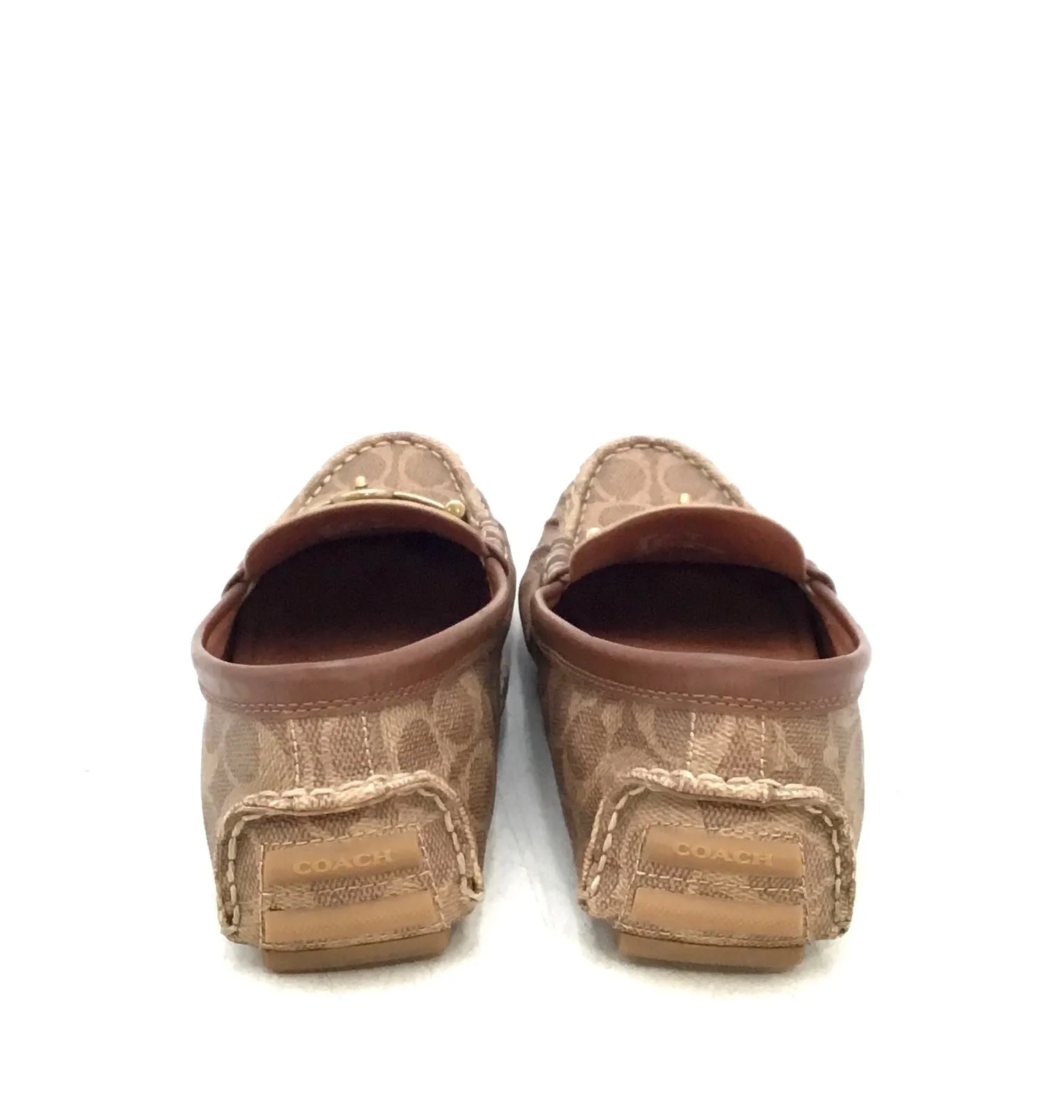 Coach Women's Crosby Turnlock Driver G2673 Brown Loafer Flats - Size 9.5 B