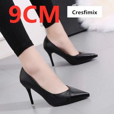 Cresfimix women sexy multi color party night club high heel shoes lady cute comfortable slip on office high heel pumps c2428