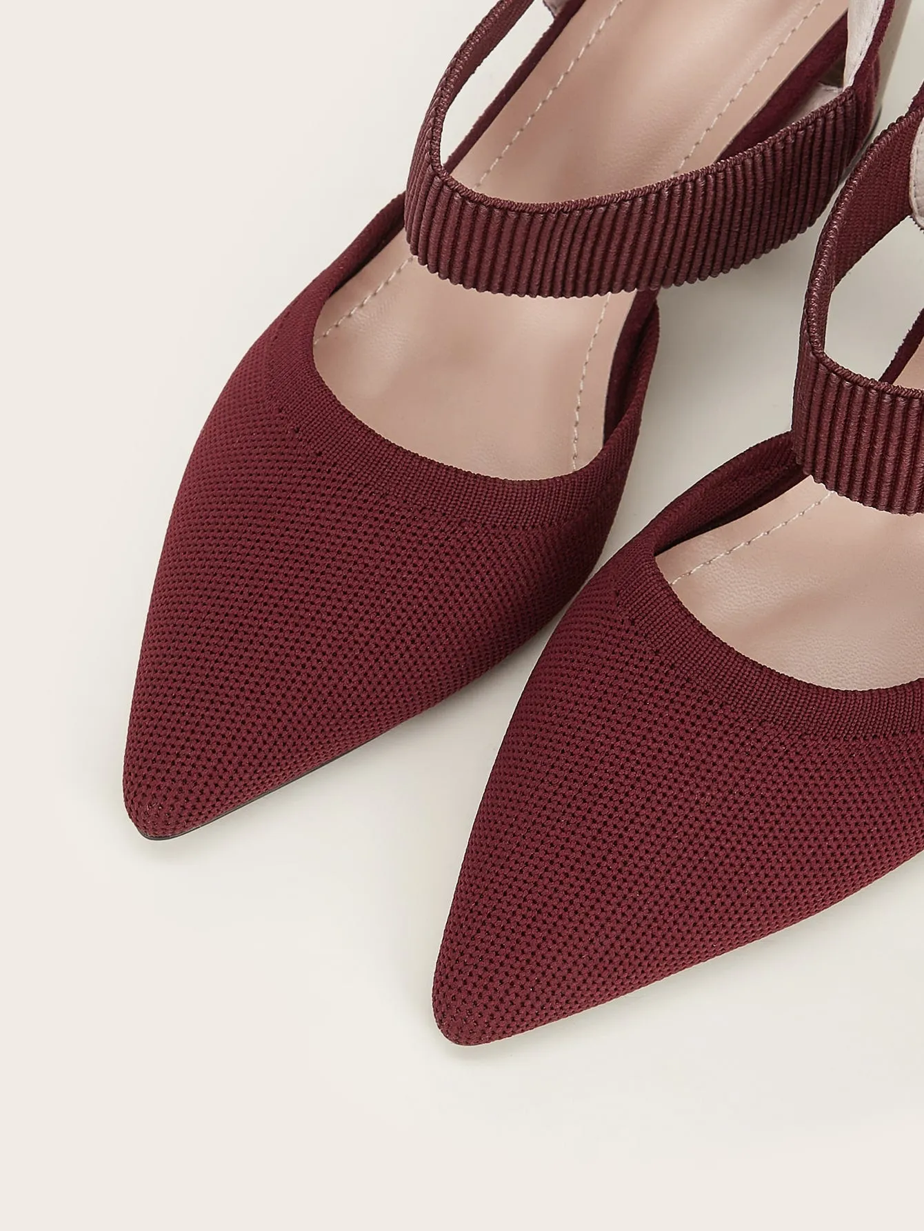 Cuccoo Point Toe Chunky Pumps