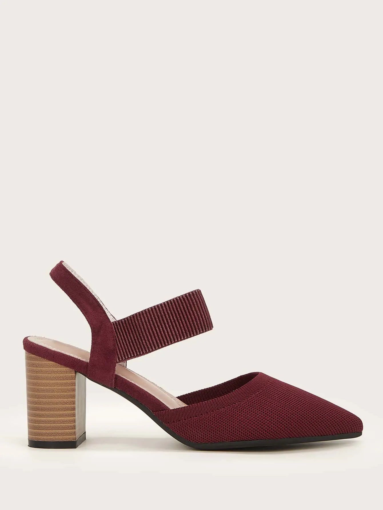 Cuccoo Point Toe Chunky Pumps