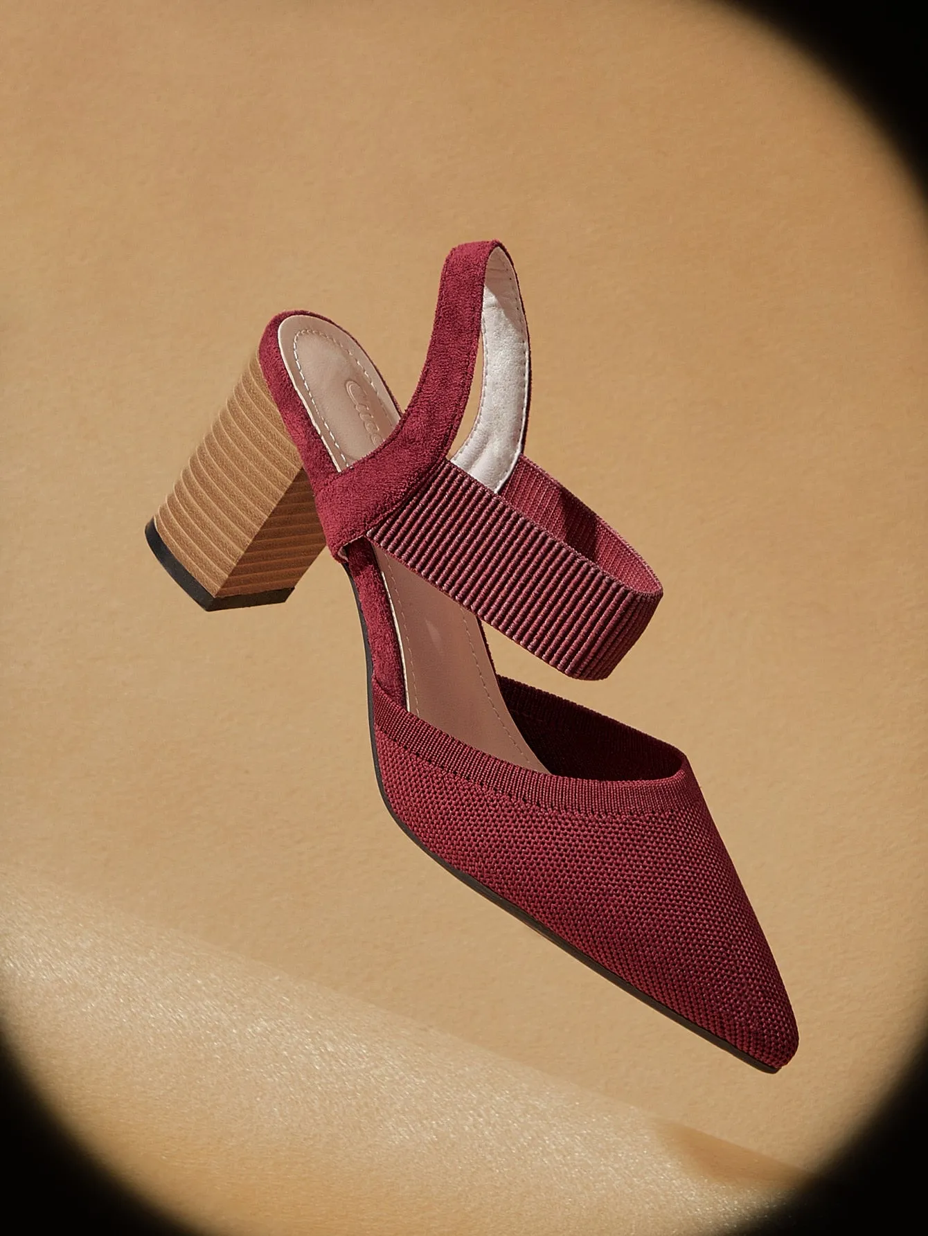 Cuccoo Point Toe Chunky Pumps