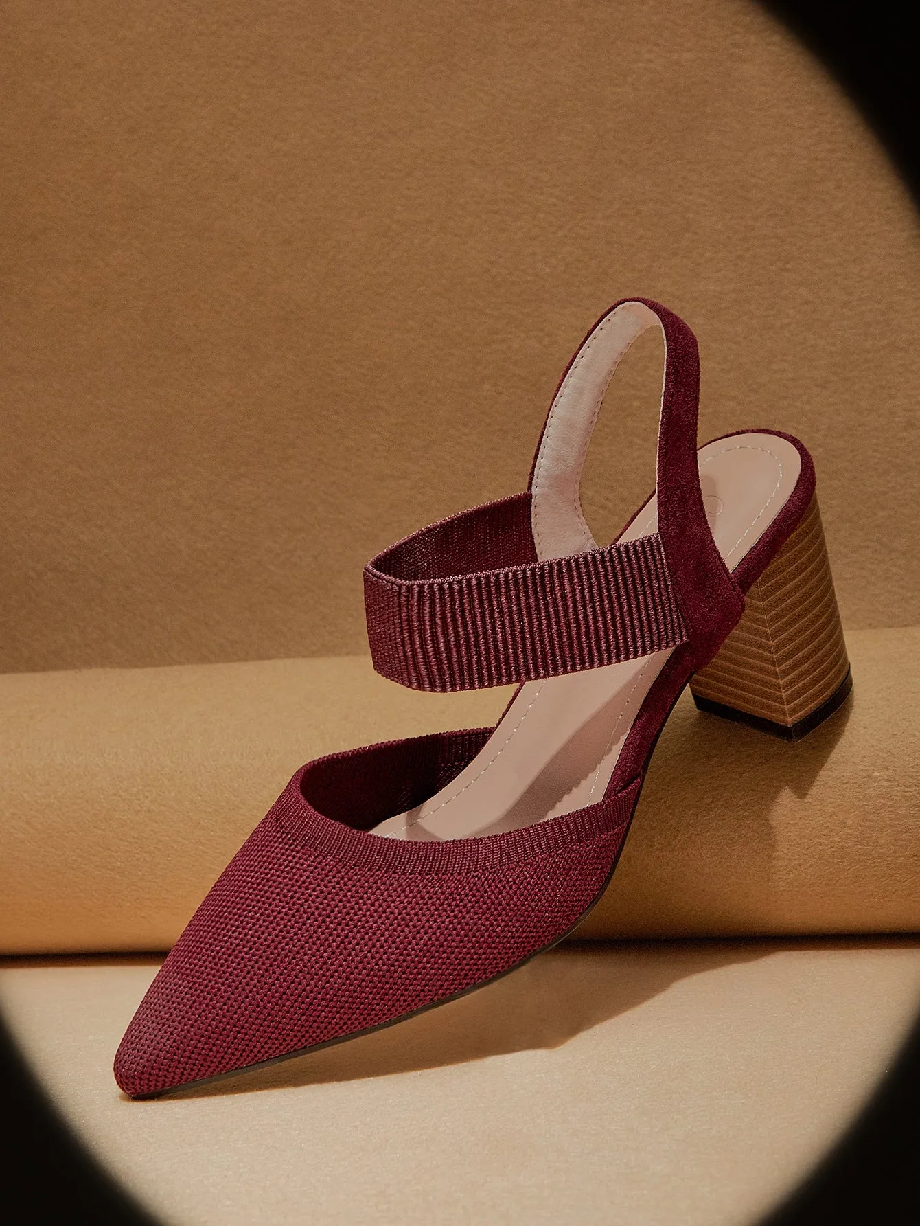 Cuccoo Point Toe Chunky Pumps