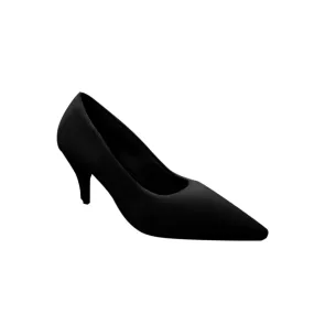 CUNAL Satin Mid Heel Pumps