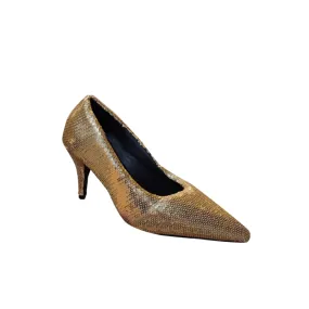 CUNAL Sequinned Mid Heel Pumps