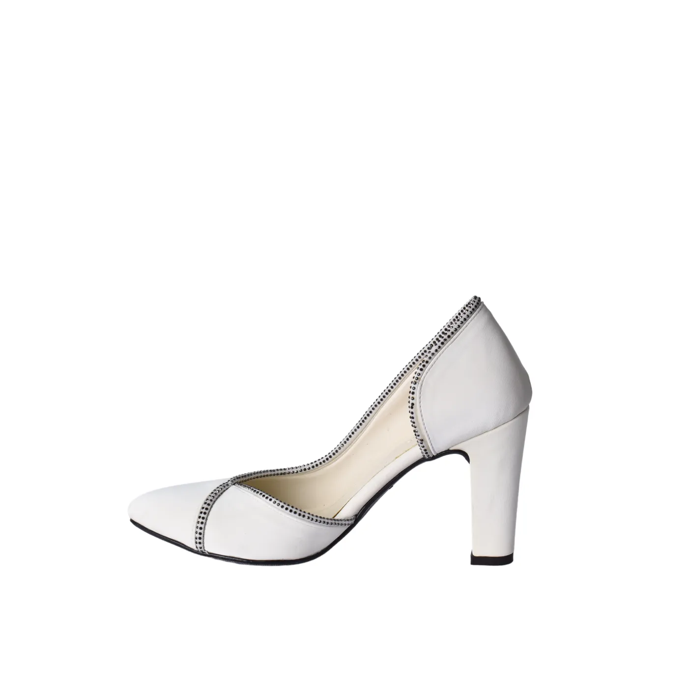 Decorative Pearls Pointed High Heels Pumps