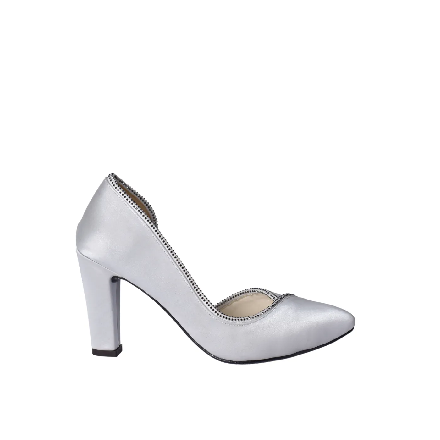 Decorative Pearls Pointed High Heels Pumps