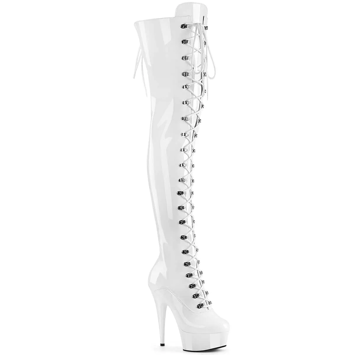 DELIGHT-3022 Lace-Up Thigh Boot