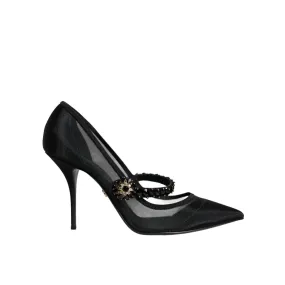 Dolce & Gabbana Red Taormina Lace Crystal Heels Pumps Shoes