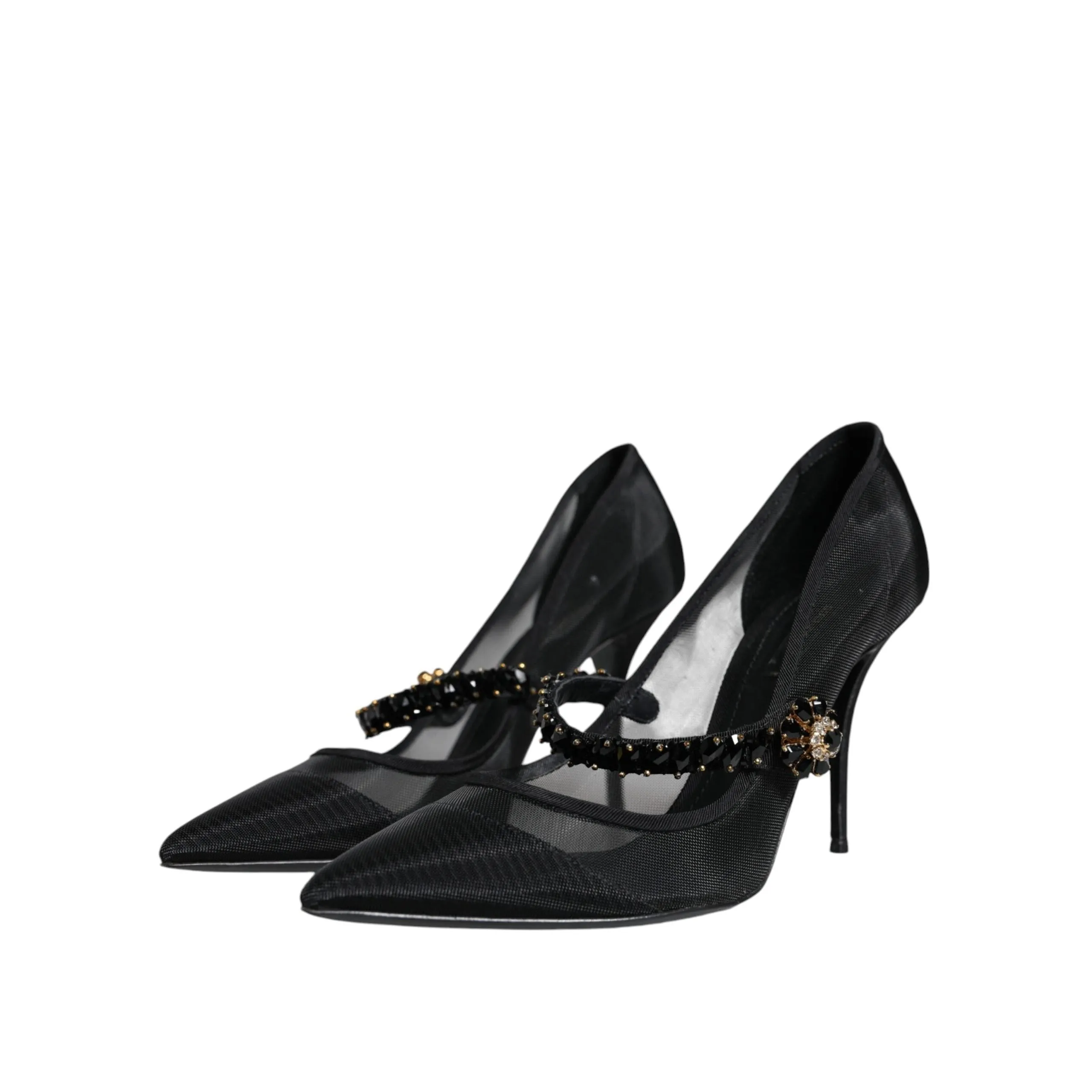 Dolce & Gabbana Red Taormina Lace Crystal Heels Pumps Shoes
