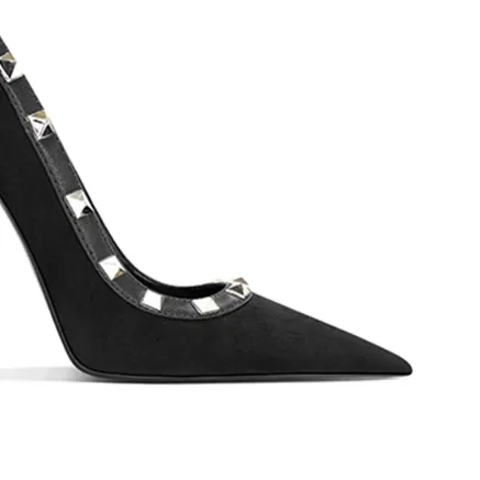 FEICA Studded Mid Heel Pumps - 6cm