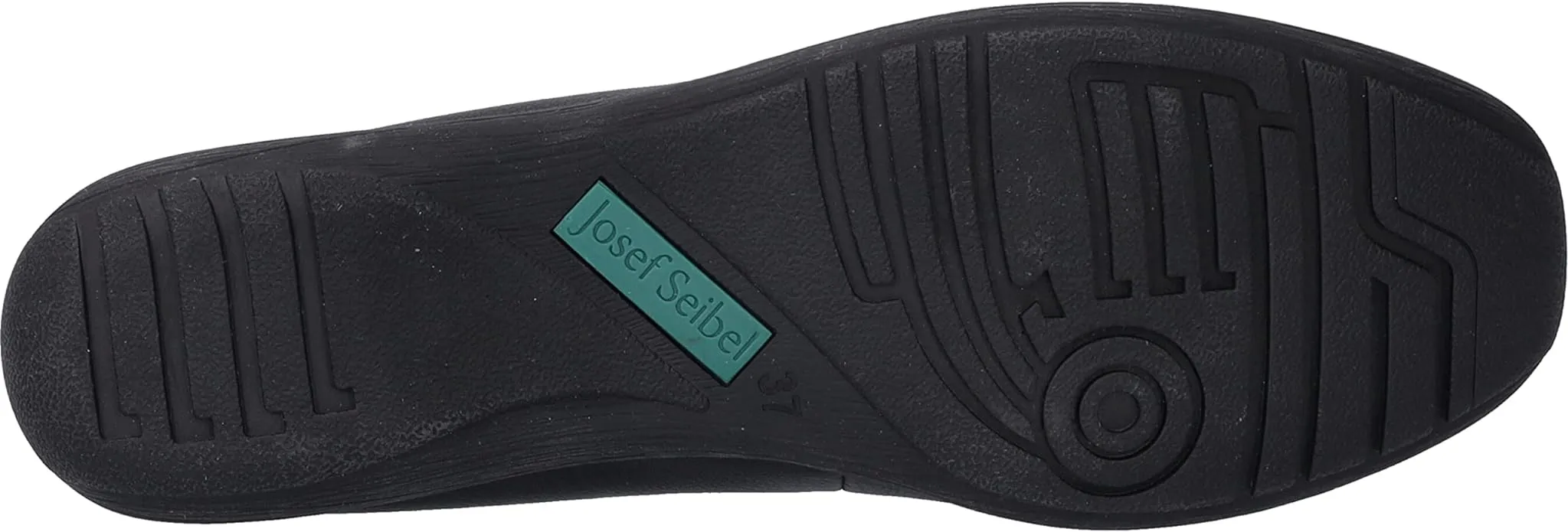 Fenja 01 Black Slip on Ballet Pumps with Black Soles