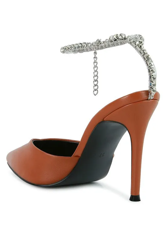 Glamour Gleam Rhinestone Pointed Toe Pumps