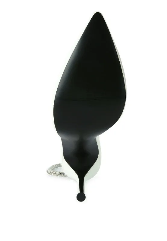 Glamour Gleam Rhinestone Pointed Toe Pumps
