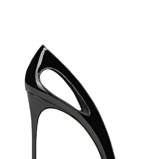 KEMJA Sequinned Cut Out Mid Heel Pumps - 8cm