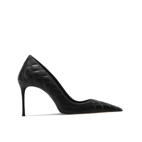 KIAZA Quilted Mid Heel Pumps - 6cm