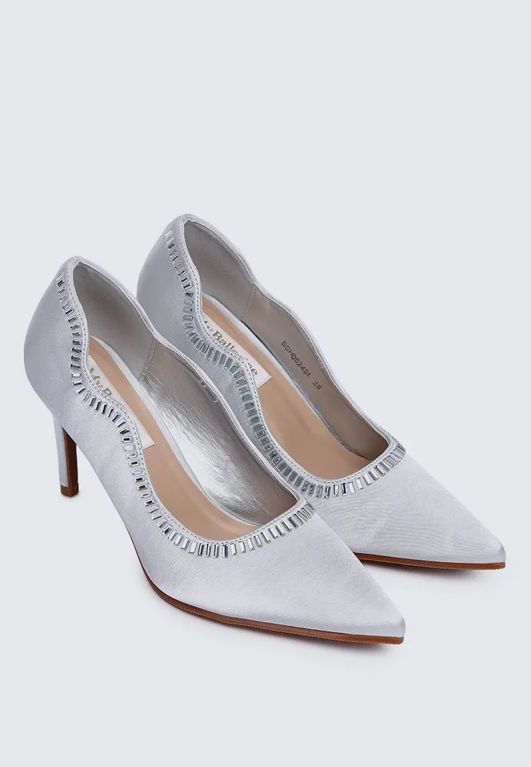Lydia Comfy Pumps In Silver