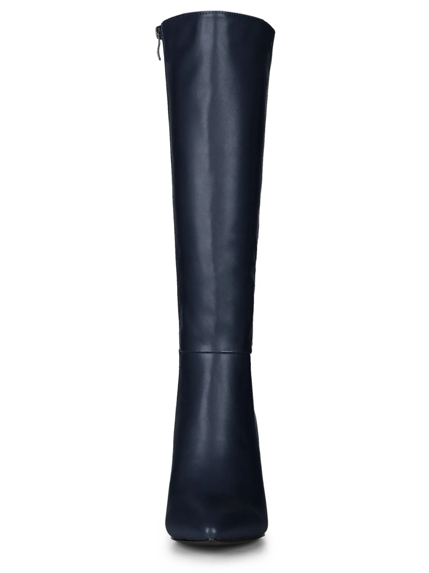 Pointed Toe Stiletto High Heel Zipper Knee High Boots