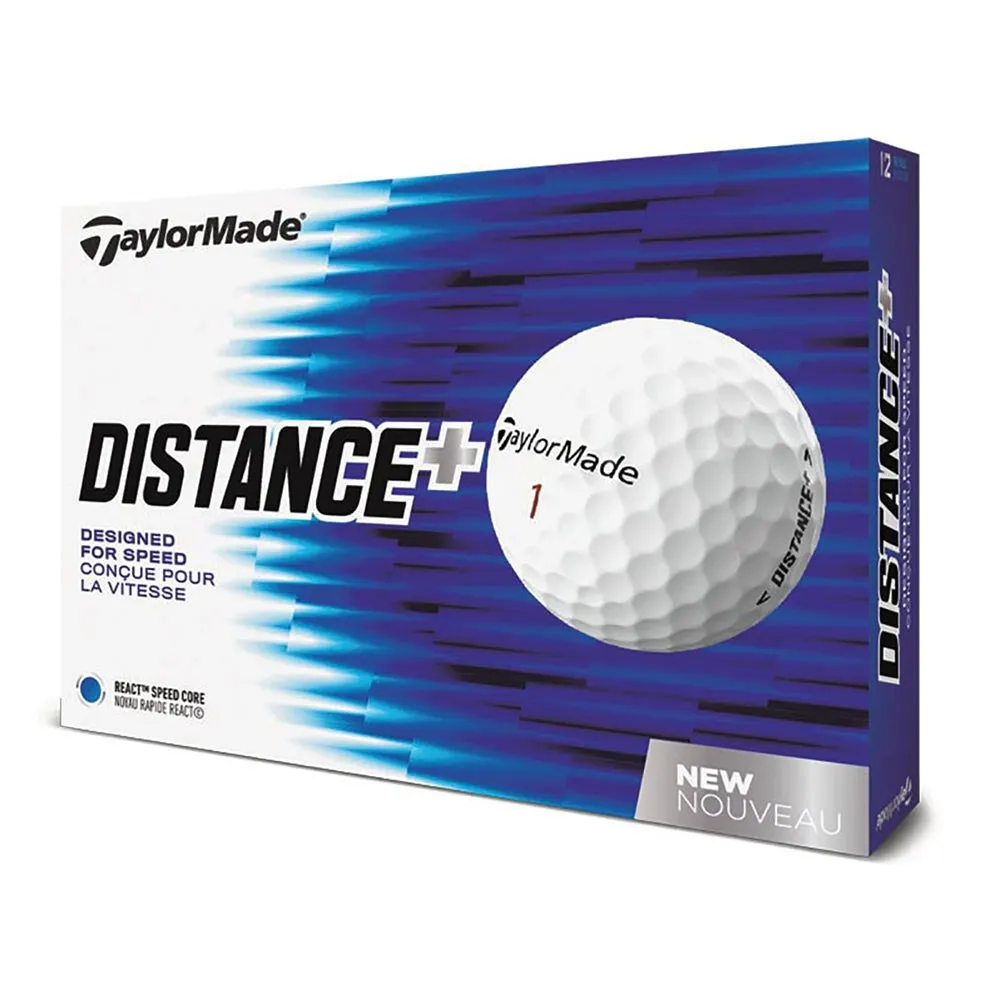 TaylorMade Distance  White Golf Balls - Dozen 2020