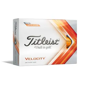 Titleist 2023 Velocity Golf Balls | Matte Orange