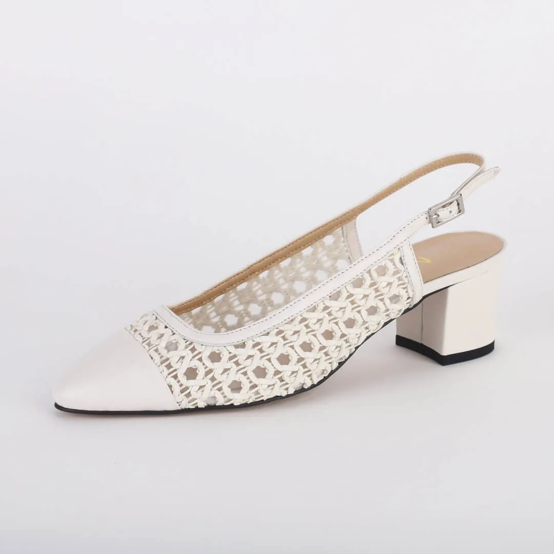 *UK size 13 - SHANGSTER - camel, 5cm heels