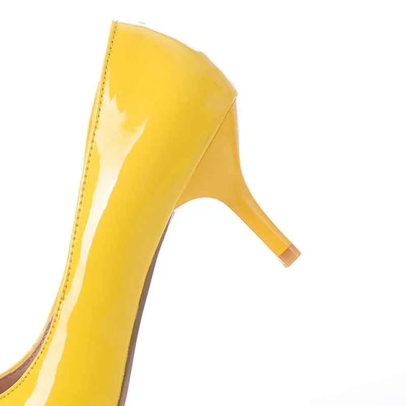 Women Dress Stilettos High Heels Pointed Toe Pumps 6.5cm