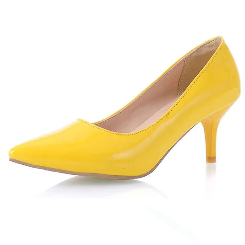 Women Dress Stilettos High Heels Pointed Toe Pumps 6.5cm