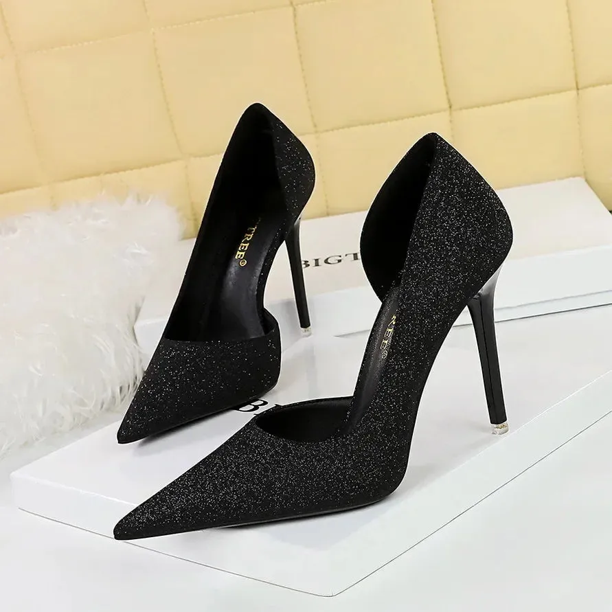 Women10.5cm High Heels Elegant Blue Pumps Sexy