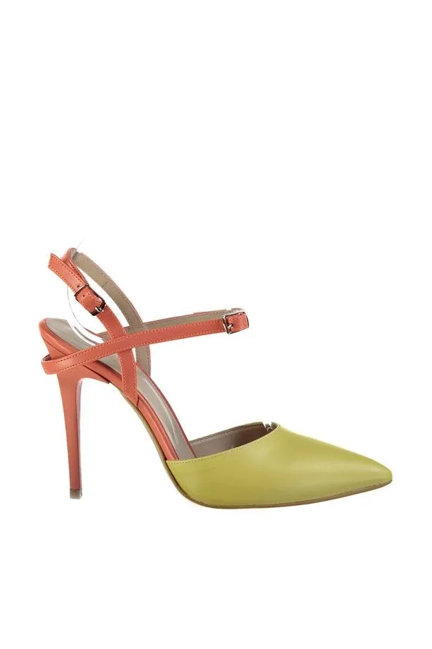 Yellow Pointed Toe Heels